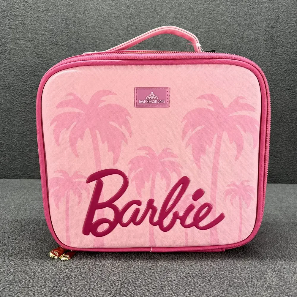 Impression Vanity Barbie Pink Cosmetic Bag with Removable‎ dividers New